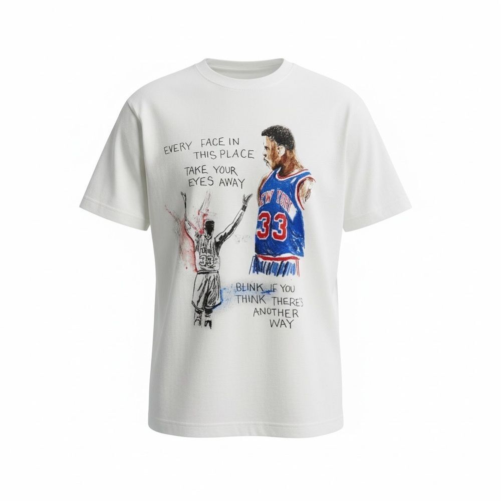 Patrick Ewing Every Face In This Place Mitchell & Ness Sz-Small